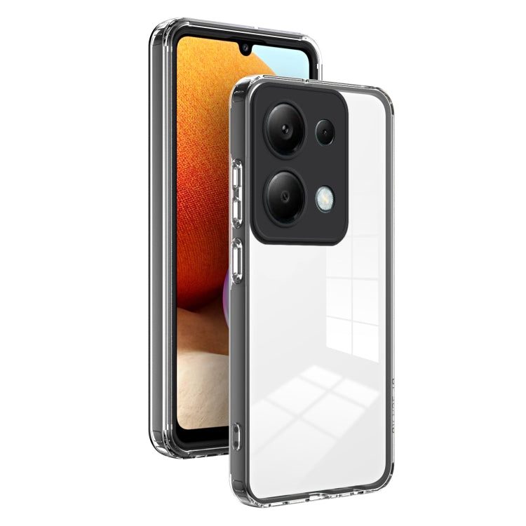 Custodia per telefono con cornice per PC trasparente a colori in TPU 3 in 1, For Xiaomi Redmi A3, For Xiaomi Redmi Note 13 Pro 4G, For Xiaomi Redmi Note 13 4G, For Xiaomi Redmi Note 13 5G, For Xiaomi Redmi Note 13 Pro 5G, For Xiaomi 13T / 13T Pro