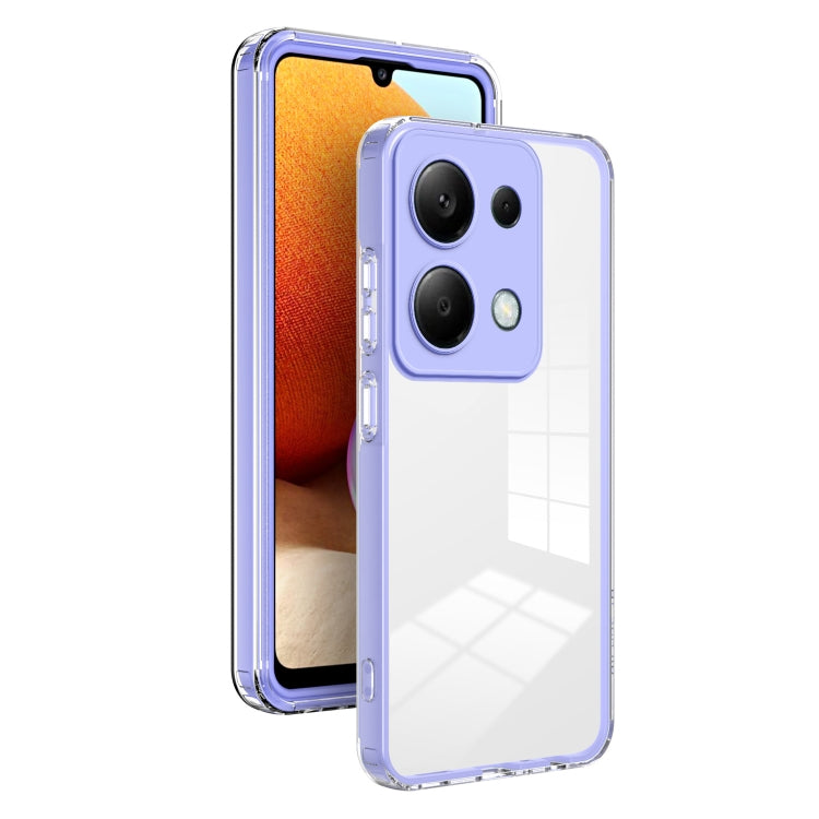 Custodia per telefono con cornice per PC trasparente a colori in TPU 3 in 1, For Xiaomi Redmi A3, For Xiaomi Redmi Note 13 Pro 4G, For Xiaomi Redmi Note 13 4G, For Xiaomi Redmi Note 13 5G, For Xiaomi Redmi Note 13 Pro 5G, For Xiaomi 13T / 13T Pro