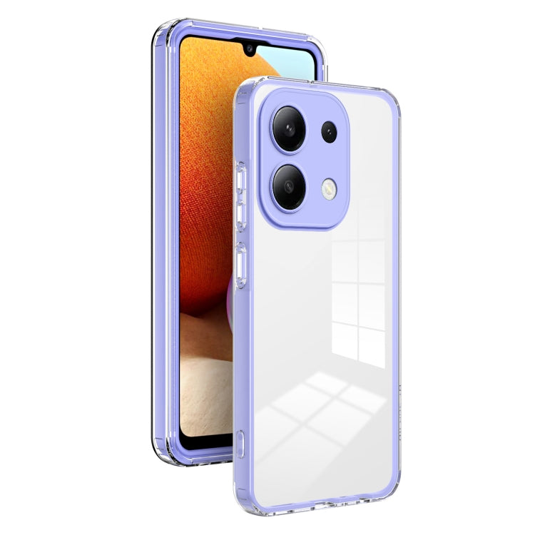 Custodia per telefono con cornice per PC trasparente a colori in TPU 3 in 1, For Xiaomi Redmi A3, For Xiaomi Redmi Note 13 Pro 4G, For Xiaomi Redmi Note 13 4G, For Xiaomi Redmi Note 13 5G, For Xiaomi Redmi Note 13 Pro 5G, For Xiaomi 13T / 13T Pro