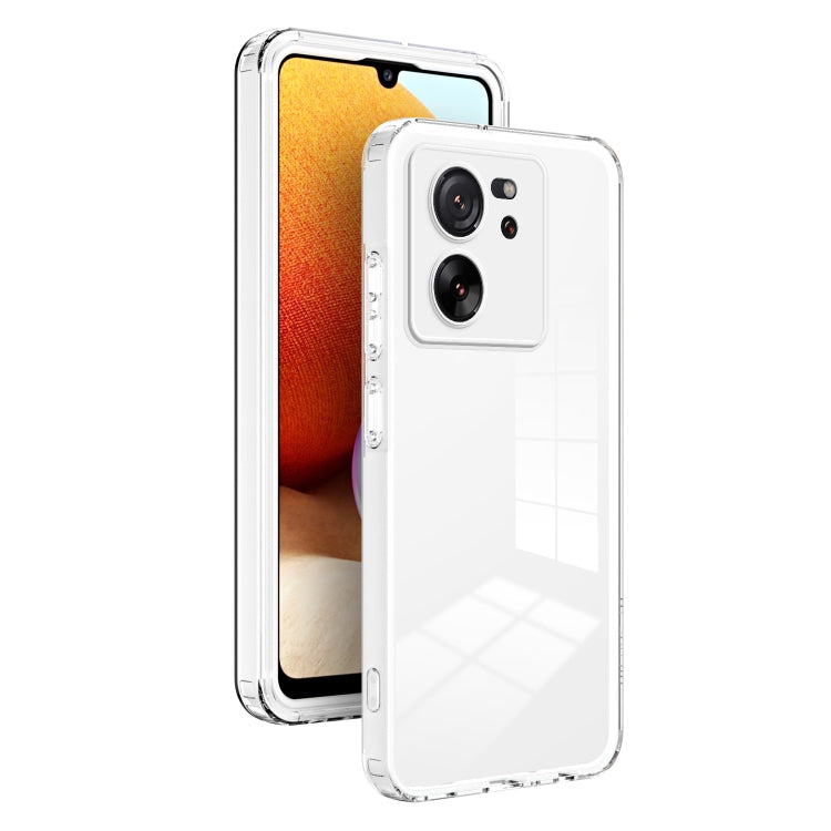 Custodia per telefono con cornice per PC trasparente a colori in TPU 3 in 1, For Xiaomi Redmi A3, For Xiaomi Redmi Note 13 Pro 4G, For Xiaomi Redmi Note 13 4G, For Xiaomi Redmi Note 13 5G, For Xiaomi Redmi Note 13 Pro 5G, For Xiaomi 13T / 13T Pro