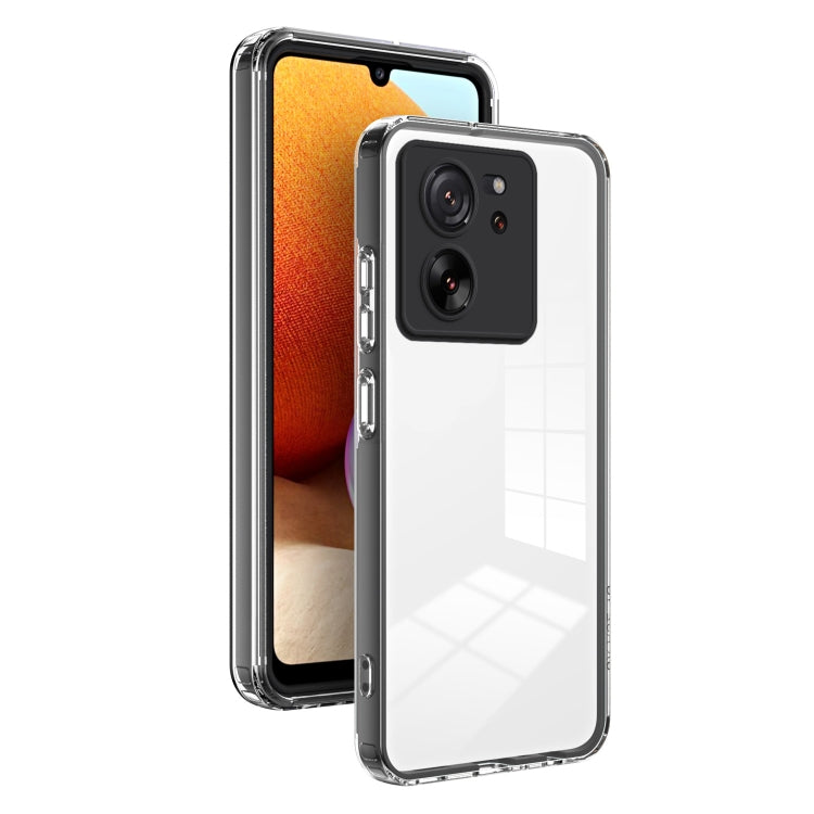 Custodia per telefono con cornice per PC trasparente a colori in TPU 3 in 1, For Xiaomi Redmi A3, For Xiaomi Redmi Note 13 Pro 4G, For Xiaomi Redmi Note 13 4G, For Xiaomi Redmi Note 13 5G, For Xiaomi Redmi Note 13 Pro 5G, For Xiaomi 13T / 13T Pro