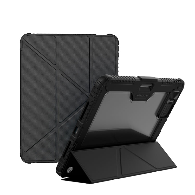 Custodia in pelle per tablet stile pieghevole multi-angolo NILLKIN Bumper Pro, For iPad Air 13 2024 / 2025, For iPad Pro 13 2024, For iPad Pro 11 2024