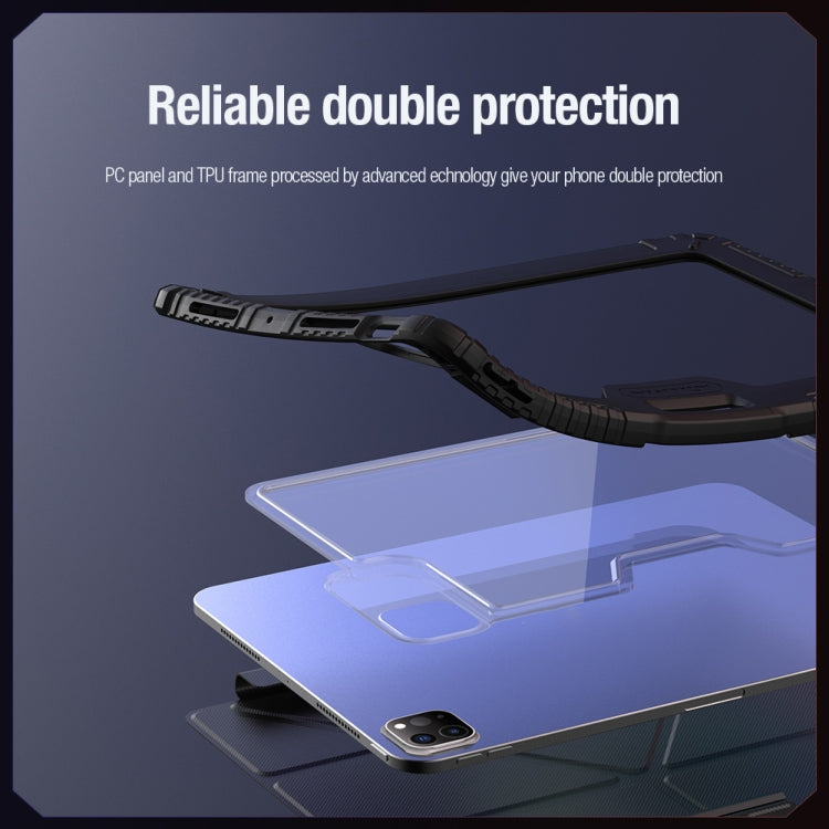 Custodia in pelle per tablet stile pieghevole multi-angolo NILLKIN Bumper Pro, For iPad Pro 13 2025 / 2024, For iPad Pro 11 2025 / 2024