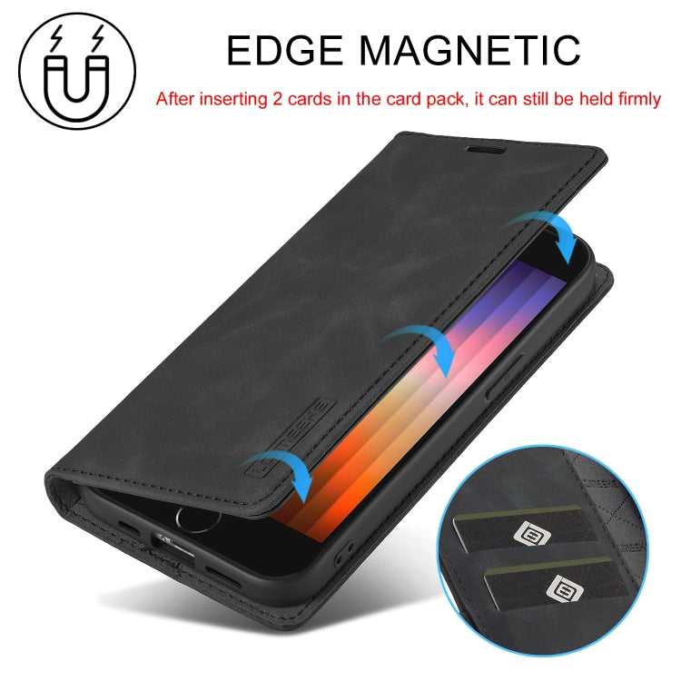 LC.IMEEKE Custodia per telefono in pelle magnetica resistente con supporto, slot per carte e portafoglio, For iPhone 17e / 16e, For iPhone 17 Pro Max, For iPhone 17 Pro, For iPhone 17