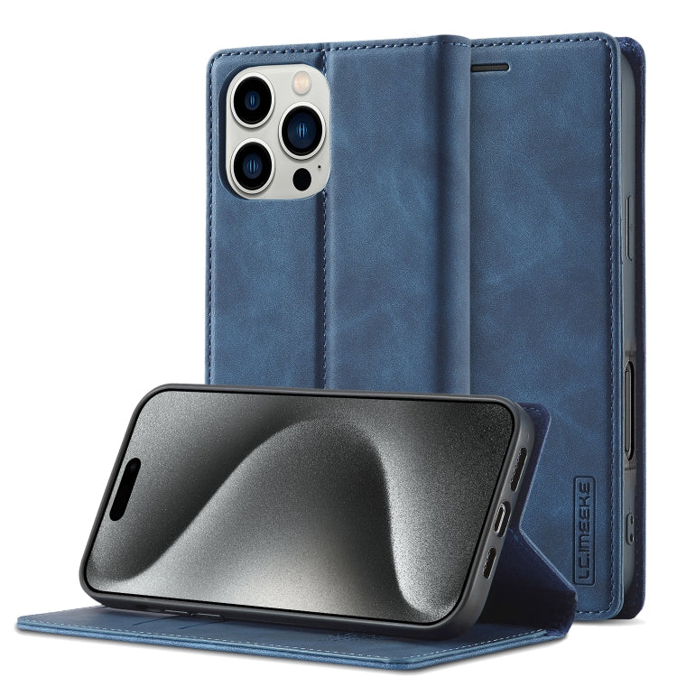 LC.IMEEKE Custodia per telefono in pelle magnetica resistente con supporto, slot per carte e portafoglio, For iPhone Air, For iPhone 16 Pro Max, For iPhone 16 Pro, For iPhone 16 Plus