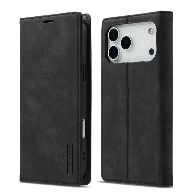 LC.IMEEKE Custodia per telefono in pelle magnetica resistente con supporto, slot per carte e portafoglio
