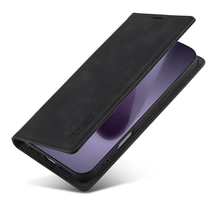 LC.IMEEKE Custodia per telefono in pelle magnetica resistente con supporto, slot per carte e portafoglio