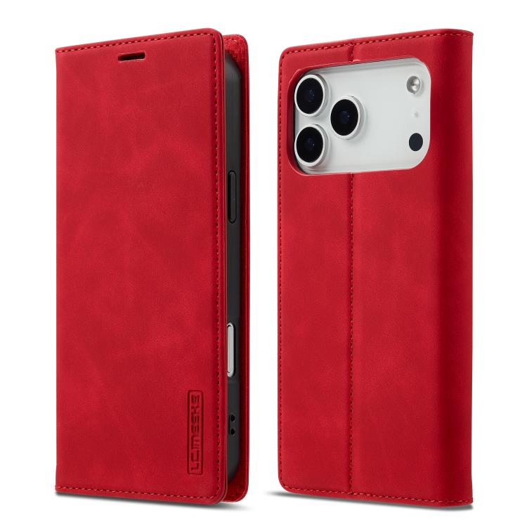 LC.IMEEKE Custodia per telefono in pelle magnetica resistente con supporto, slot per carte e portafoglio, For iPhone 17e / 16e, For iPhone 17 Pro Max, For iPhone 17 Pro, For iPhone 17