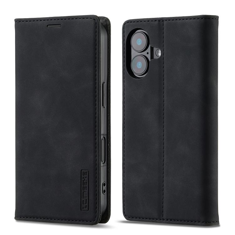 LC.IMEEKE Custodia per telefono in pelle magnetica resistente con supporto, slot per carte e portafoglio