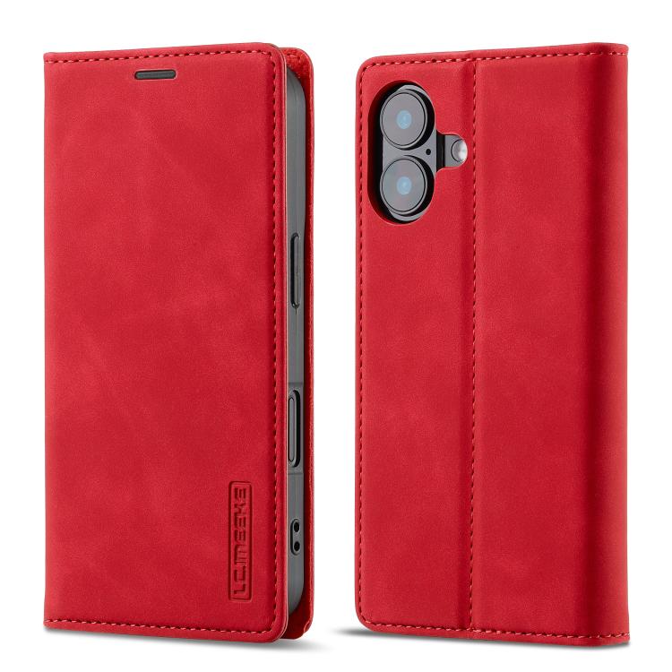 LC.IMEEKE Custodia per telefono in pelle magnetica resistente con supporto, slot per carte e portafoglio, For iPhone 17e / 16e, For iPhone 17 Pro Max, For iPhone 17 Pro, For iPhone 17