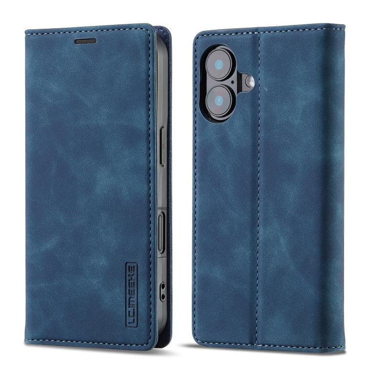 LC.IMEEKE Custodia per telefono in pelle magnetica resistente con supporto, slot per carte e portafoglio