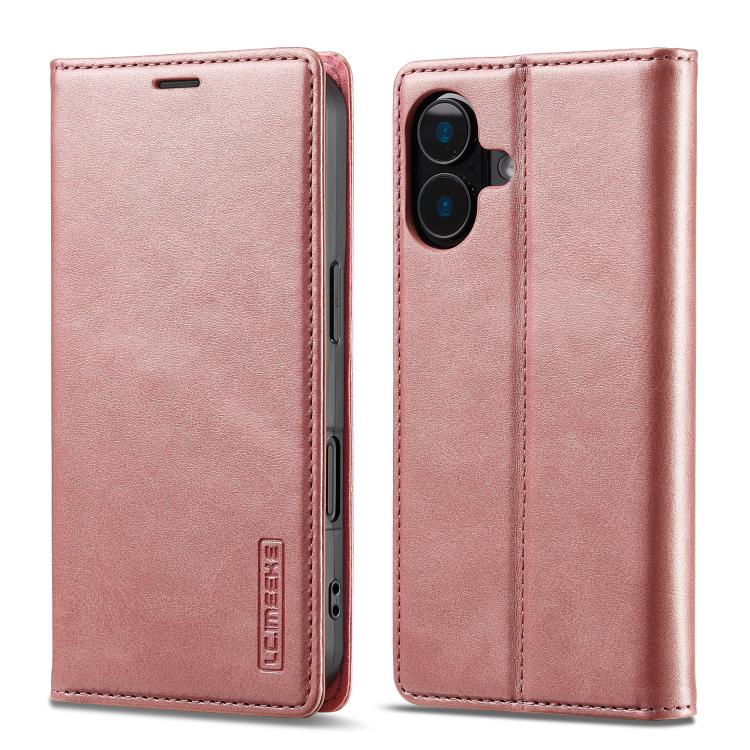 LC.IMEEKE Custodia per telefono in pelle magnetica resistente con supporto, slot per carte e portafoglio, For iPhone 17e / 16e, For iPhone 17 Pro Max, For iPhone 17 Pro, For iPhone 17