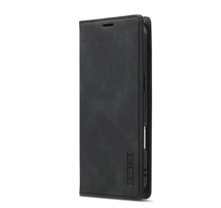 LC.IMEEKE Custodia per telefono in pelle magnetica resistente con supporto, slot per carte e portafoglio, For iPhone Air, For iPhone 16 Pro Max, For iPhone 16 Pro, For iPhone 16 Plus
