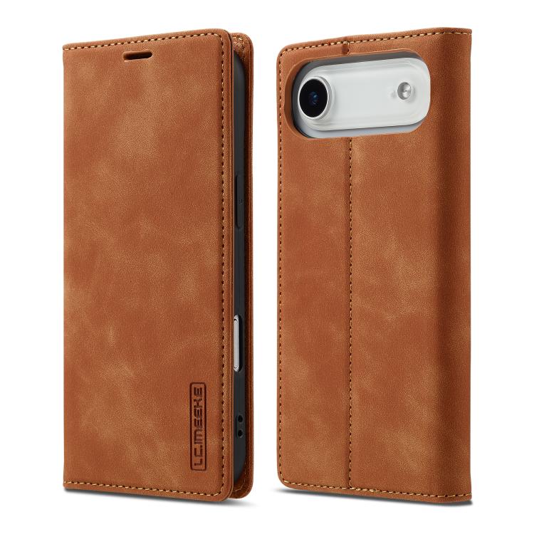 LC.IMEEKE Custodia per telefono in pelle magnetica resistente con supporto, slot per carte e portafoglio, For iPhone Air, For iPhone 16 Pro Max, For iPhone 16 Pro, For iPhone 16 Plus