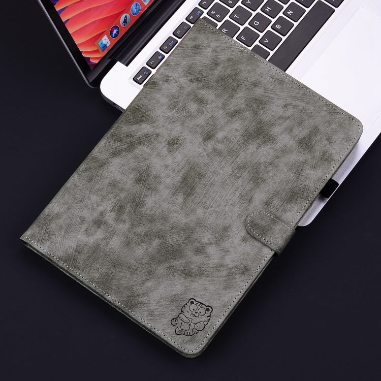 Custodia per tablet in pelle con motivo tigre goffrato, For iPad Air 13 2026 / 2025 / 2024, For iPad Air 11 2026 / 2025 / 2024, For iPad Pro 11 2025 / 2024