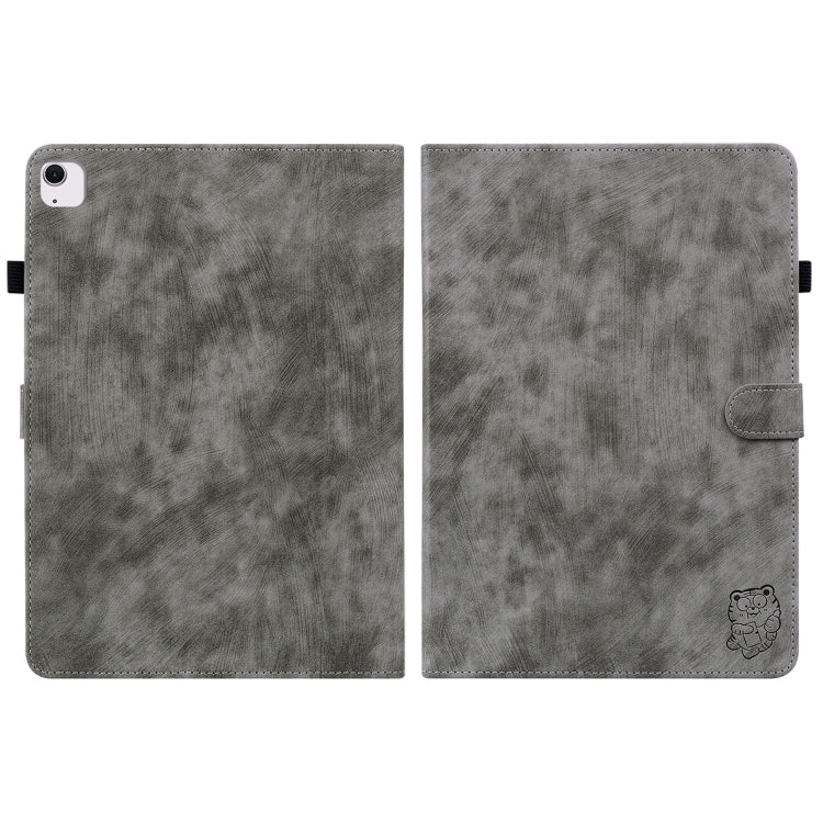 Custodia per tablet in pelle con motivo tigre goffrato, For iPad Air 13 2026 / 2025 / 2024, For iPad Air 11 2026 / 2025 / 2024, For iPad Pro 11 2025 / 2024