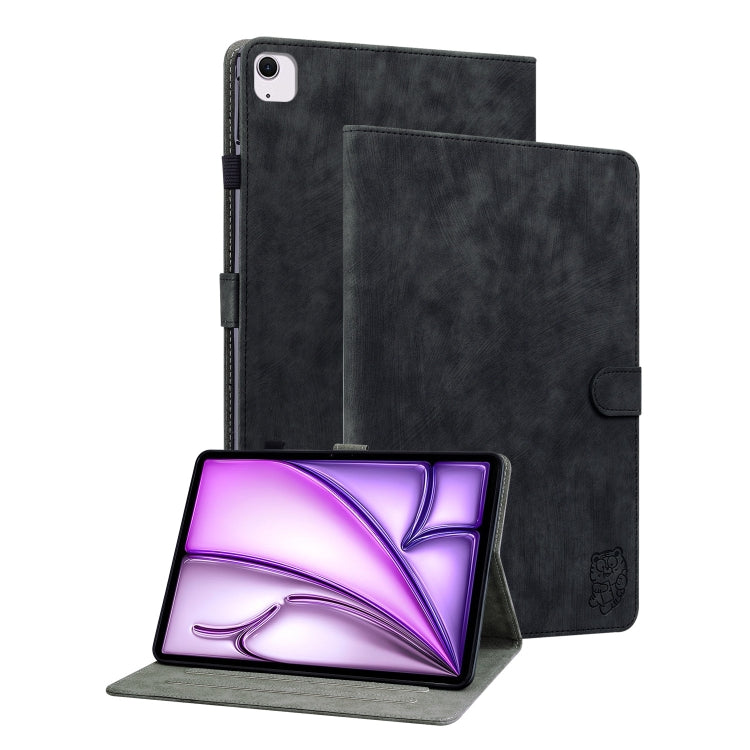 Custodia per tablet in pelle con motivo tigre goffrato, For iPad Air 13 2026 / 2025 / 2024, For iPad Air 11 2026 / 2025 / 2024, For iPad Pro 11 2025 / 2024