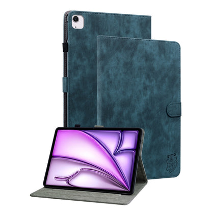Custodia per tablet in pelle con motivo tigre goffrato, For iPad Air 11 2025 / 2024, For iPad Air 13 2025 / 2024, For iPad Pro 11 2024
