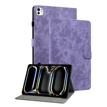 Custodia per tablet in pelle con motivo tigre goffrato, For iPad Air 11 2025 / 2024, For iPad Air 13 2025 / 2024, For iPad Pro 11 2024