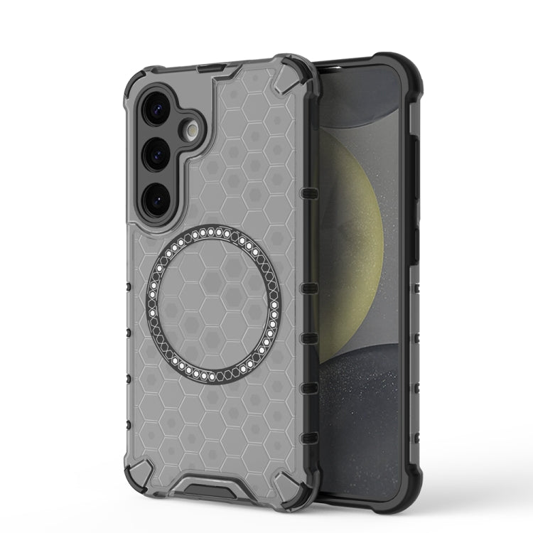 Custodia per telefono antiurto con anello magnetico a nido d'ape, For Samsung Galaxy S24 Ultra 5G, For Samsung Galaxy S24+ 5G, For Samsung Galaxy S24 5G, For Samsung Galaxy S23 FE 5G