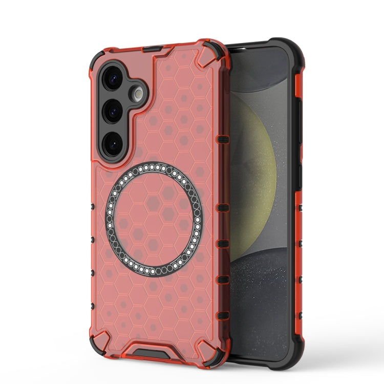 Custodia per telefono antiurto con anello magnetico a nido d'ape, For Samsung Galaxy S24 Ultra 5G, For Samsung Galaxy S24+ 5G, For Samsung Galaxy S24 5G, For Samsung Galaxy S23 FE 5G