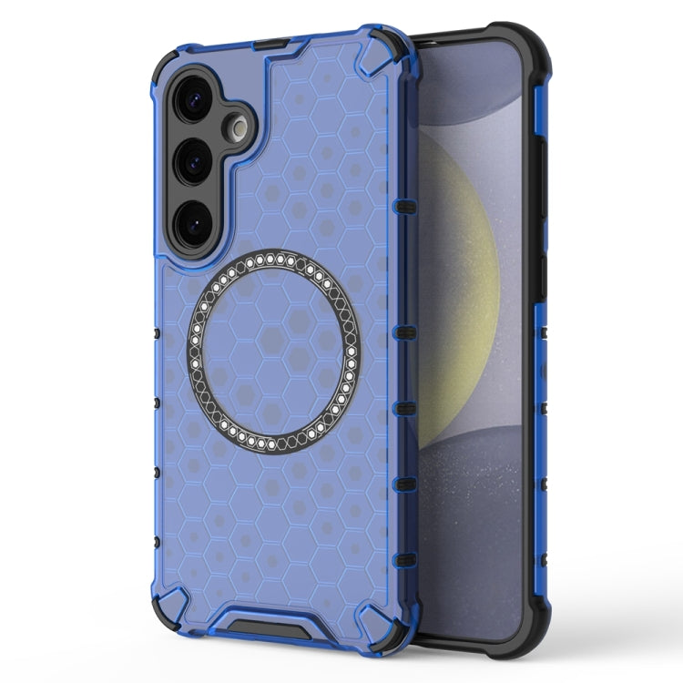 Custodia per telefono antiurto con anello magnetico a nido d'ape, For Samsung Galaxy S24 Ultra 5G, For Samsung Galaxy S24+ 5G, For Samsung Galaxy S24 5G, For Samsung Galaxy S23 FE 5G