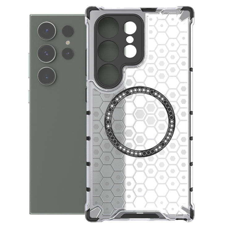 Custodia per telefono antiurto con anello magnetico a nido d'ape, For Samsung Galaxy S24 Ultra 5G, For Samsung Galaxy S24+ 5G, For Samsung Galaxy S24 5G, For Samsung Galaxy S23 FE 5G
