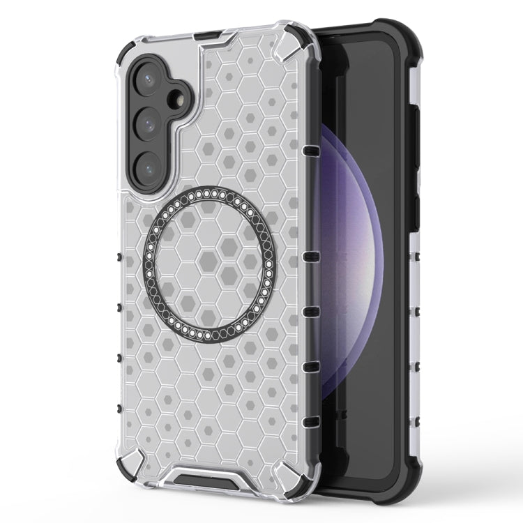 Custodia per telefono antiurto con anello magnetico a nido d'ape, For Samsung Galaxy S24 Ultra 5G, For Samsung Galaxy S24+ 5G, For Samsung Galaxy S24 5G, For Samsung Galaxy S23 FE 5G