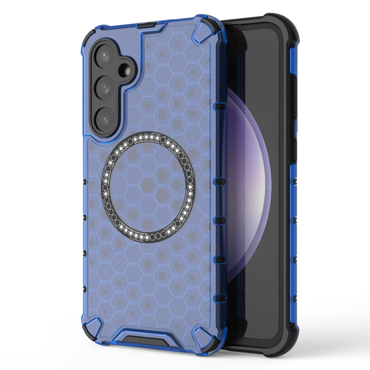 Custodia per telefono antiurto con anello magnetico a nido d'ape, For Samsung Galaxy S24 Ultra 5G, For Samsung Galaxy S24+ 5G, For Samsung Galaxy S24 5G, For Samsung Galaxy S23 FE 5G