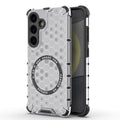 Custodia per telefono antiurto con anello magnetico a nido d'ape, For Samsung Galaxy S25 5G, For Samsung Galaxy S25+ 5G, For Samsung Galaxy S25 Ultra 5G, For Samsung Galaxy S24 Ultra 5G