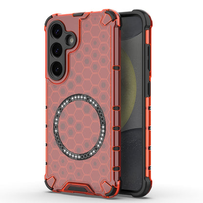 Custodia Antiurto con Anello Magnetico a Nido d’Ape – Protezione Evoluta con Stile per Galaxy S25