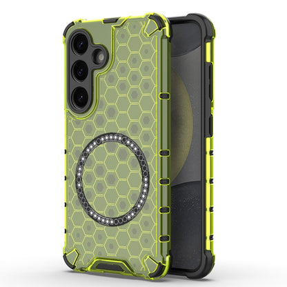 Custodia Antiurto con Anello Magnetico a Nido d’Ape – Protezione Evoluta con Stile per Galaxy S25