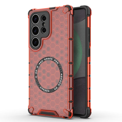 Custodia Antiurto con Anello Magnetico a Nido d’Ape – Protezione Evoluta con Stile per Galaxy S25