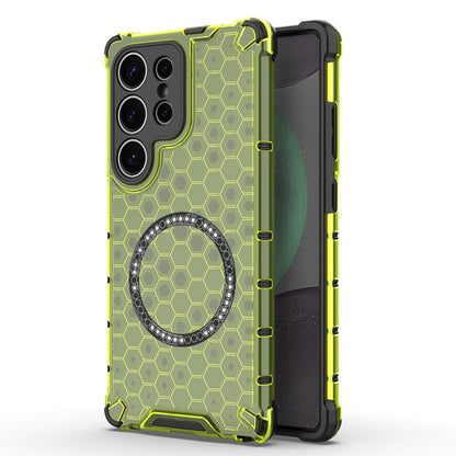Custodia Antiurto con Anello Magnetico a Nido d’Ape – Protezione Evoluta con Stile per Galaxy S25