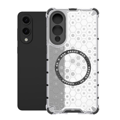 Custodia Antiurto con Anello Magnetico a Nido d’Ape – Protezione Evoluta con Stile per Galaxy S25