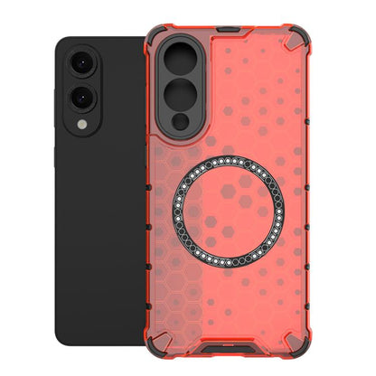 Custodia Antiurto con Anello Magnetico a Nido d’Ape – Protezione Evoluta con Stile per Galaxy S25