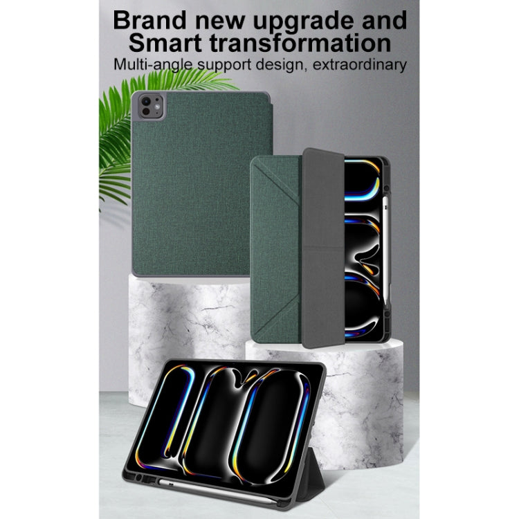 Custodia per tablet in pelle intelligente multipiega Mutural, For iPad Pro 13 2024, For iPad Air 13 2024, For iPad Pro 11 2024
