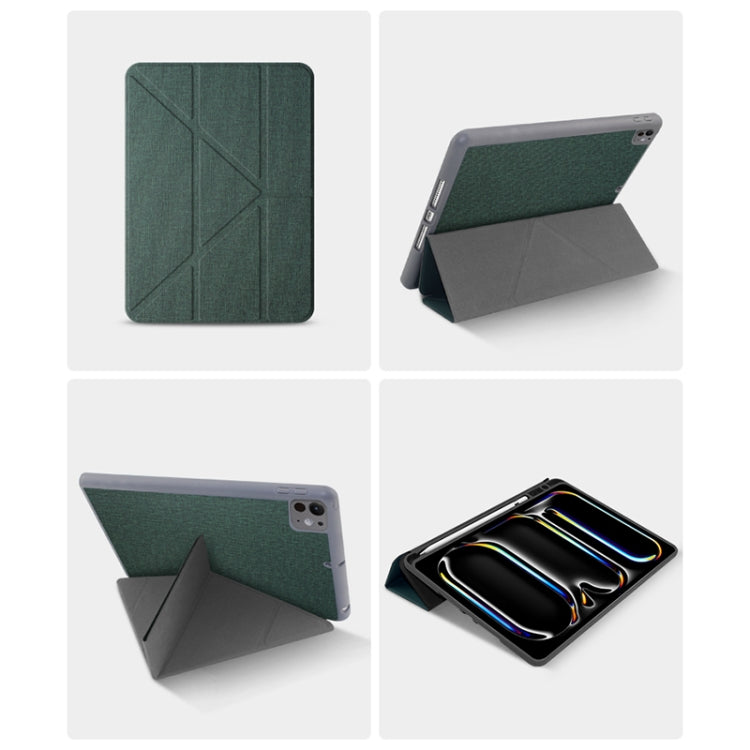 Custodia per tablet in pelle intelligente multipiega Mutural, For iPad Pro 13 2024, For iPad Air 13 2024, For iPad Pro 11 2024