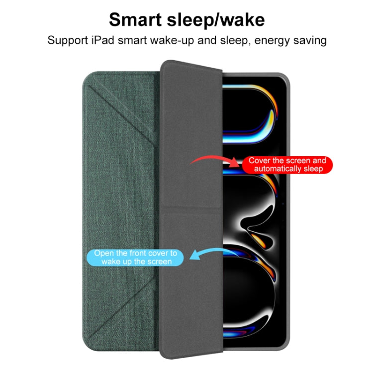 Custodia per tablet in pelle intelligente multipiega Mutural, For iPad Pro 13 2024, For iPad Air 13 2024, For iPad Pro 11 2024