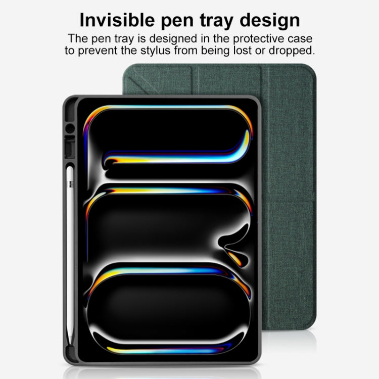 Custodia per tablet in pelle intelligente multipiega Mutural, For iPad Pro 13 2024, For iPad Air 13 2024, For iPad Pro 11 2024