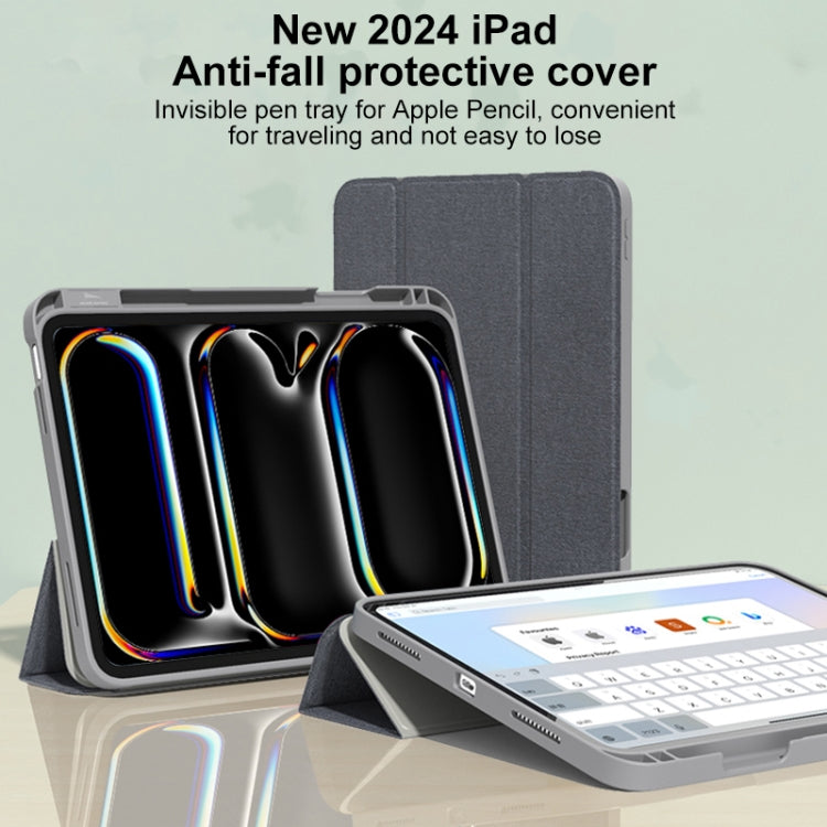 Custodia Smart in pelle per tablet serie YASHI reciproca, For iPad Air 13 2026 / 2025 / 2024, For iPad Pro 13 2025 / 2024, For iPad Pro 11 2025 / 2024