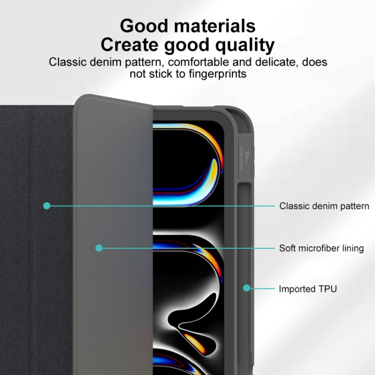 Custodia Smart in pelle per tablet serie YASHI reciproca, For iPad Air 13 2026 / 2025 / 2024, For iPad Pro 13 2025 / 2024, For iPad Pro 11 2025 / 2024