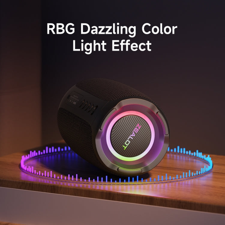 Altoparlante wireless per karaoke con luce ritmica RGB Zealot S61M, Single Mic, Dual Mic