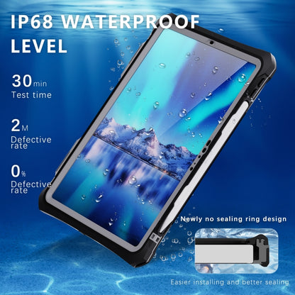Custodia impermeabile per PC + TPU RedPepper IP68 con cordino e staffa girevole, For iPad Pro 11 2024