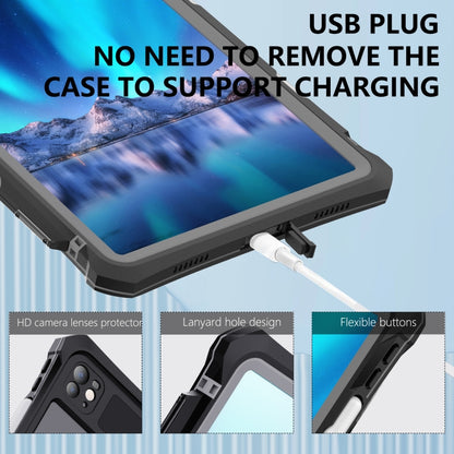 Custodia impermeabile per PC + TPU RedPepper IP68 con cordino e staffa girevole, For iPad Pro 11 2024