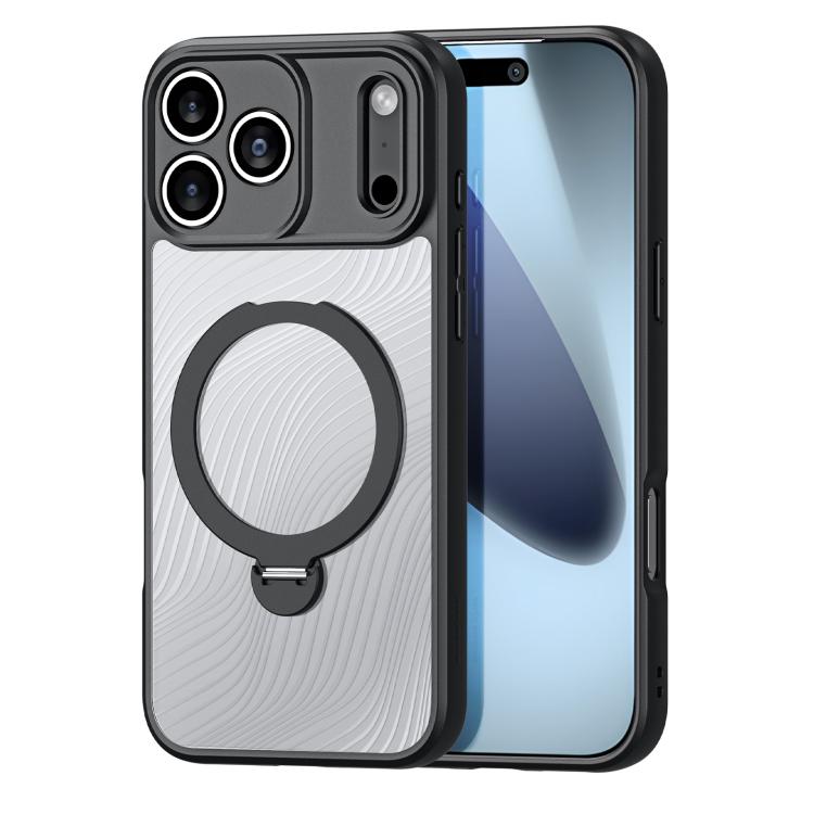 Custodia per telefono smerigliata con supporto ad anello MagSafe serie Aimo DUX DUCIS, For iPhone 17 Pro Max, For iPhone 17 Pro, For iPhone 17, For iPhone 17 Air, For iPhone 16 Pro Max, For iPhone 16 Pro, For iPhone 16 Plus