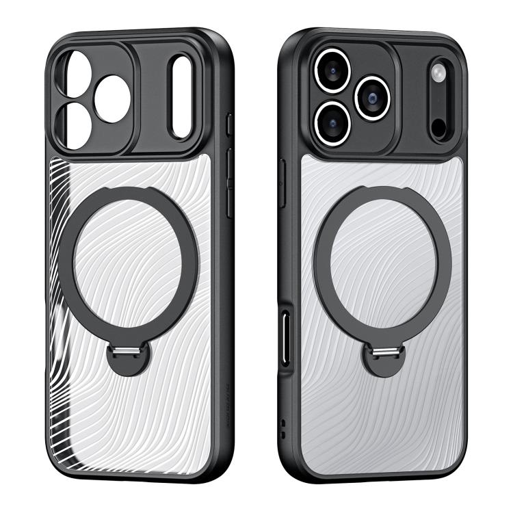 Custodia per telefono smerigliata con supporto ad anello MagSafe serie Aimo DUX DUCIS, For iPhone 17 Pro Max, For iPhone 17 Pro, For iPhone 17, For iPhone 17 Air, For iPhone 16 Pro Max, For iPhone 16 Pro, For iPhone 16 Plus