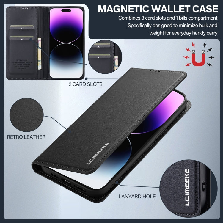 Custodia per telefono in PU con texture fine e satinata serie L1 LC.IMEEKE, For iPhone 14 Pro Max, For iPhone 7 / 8 / SE 2020, For iPhone SE 2022, For iPhone 13 Pro Max