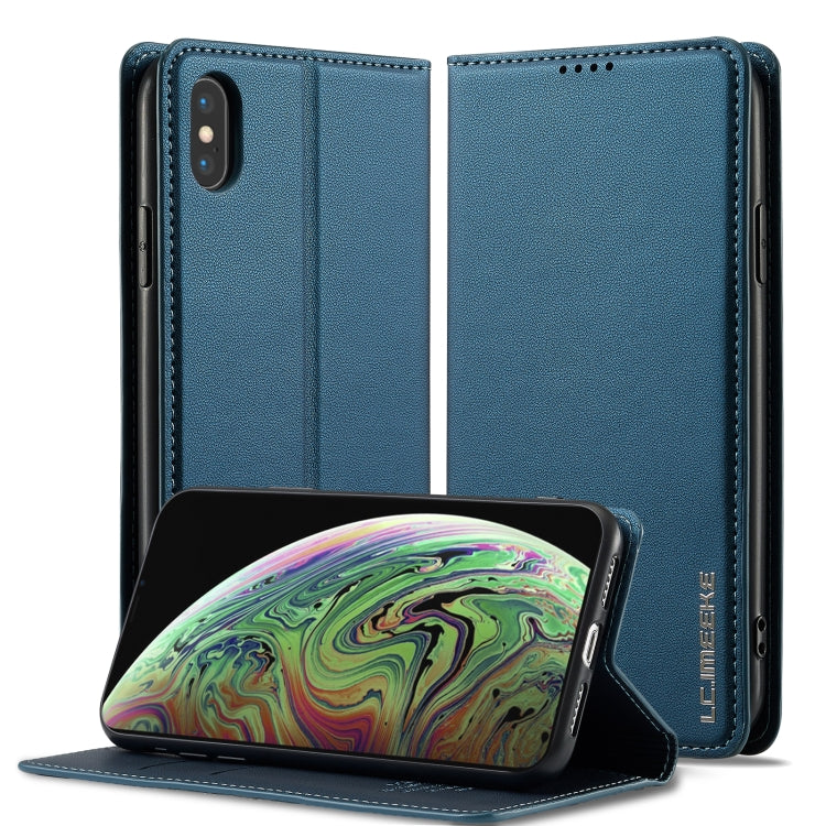 Custodia per telefono in PU con texture fine e satinata serie L1 LC.IMEEKE, For iPhone XR, For iPhone XS Max, For iPhone 7 Plus / 8 Plus