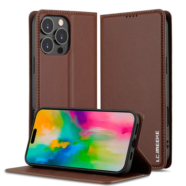 Custodia per telefono in PU con texture fine e satinata serie L1 LC.IMEEKE, For iPhone Air, For iPhone 16 Pro Max, For iPhone 16 Pro, For iPhone 16 Plus